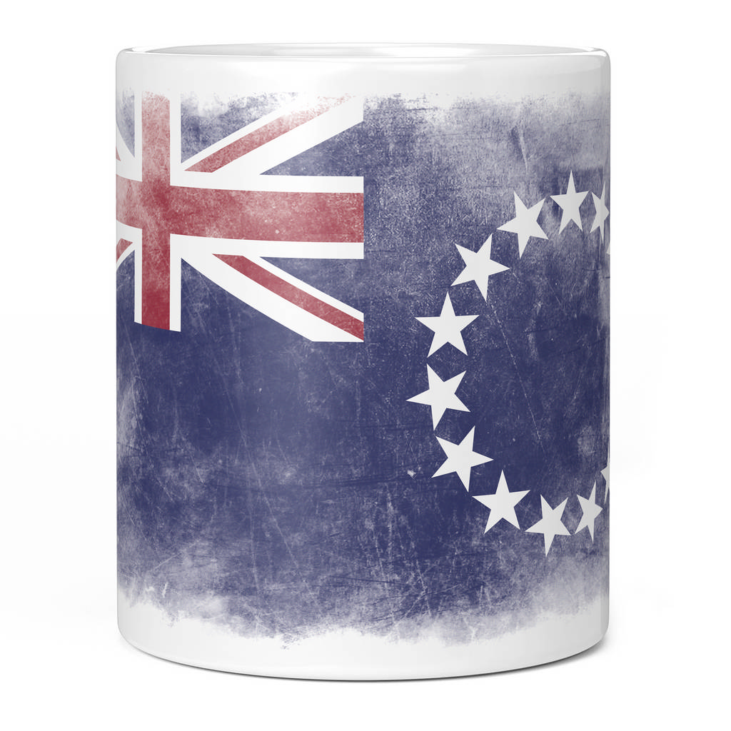 COOK ISLANDS FADED FLAG 11oz NOVELTY MUG Mugs