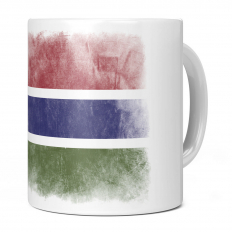 GAMBIA FADED FLAG 11OZ NOVELTY MUG