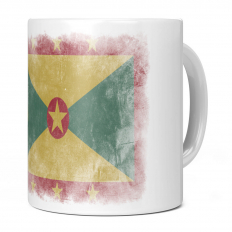GRENADA FADED FLAG 11OZ NOVELTY MUG