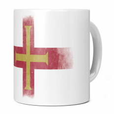 GUERNSEY FADED FLAG 11OZ NOVELTY MUG