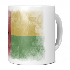 GUINEA BISSAU FADED FLAG 11OZ NOVELTY MUG