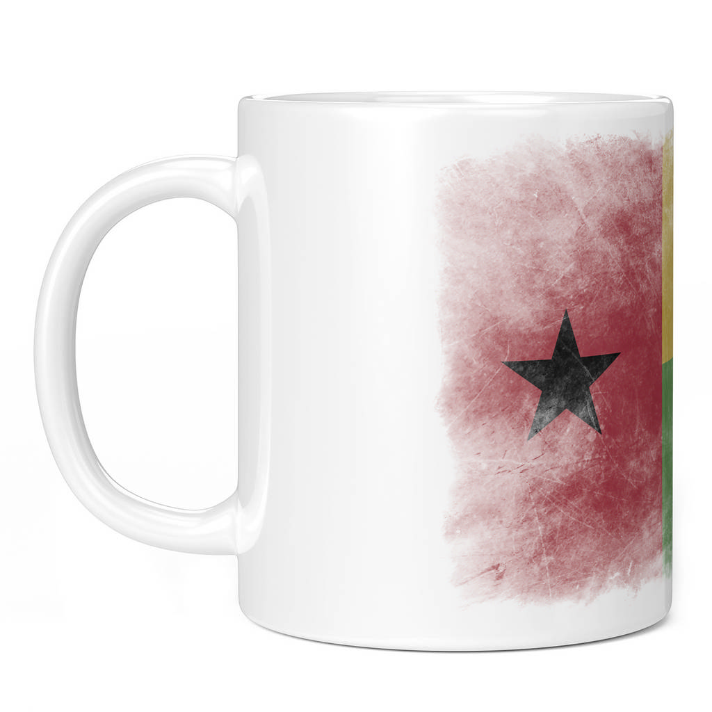GUINEA BISSAU FADED FLAG 11oz NOVELTY MUG Mugs