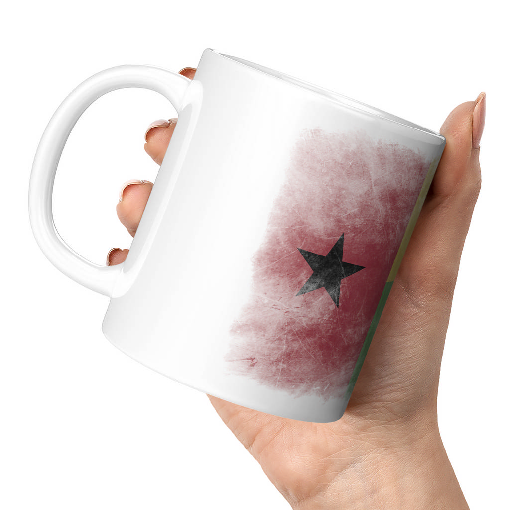 GUINEA BISSAU FADED FLAG 11oz NOVELTY MUG Mugs