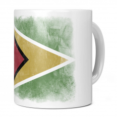 GUYANA FADED FLAG 11OZ NOVELTY MUG