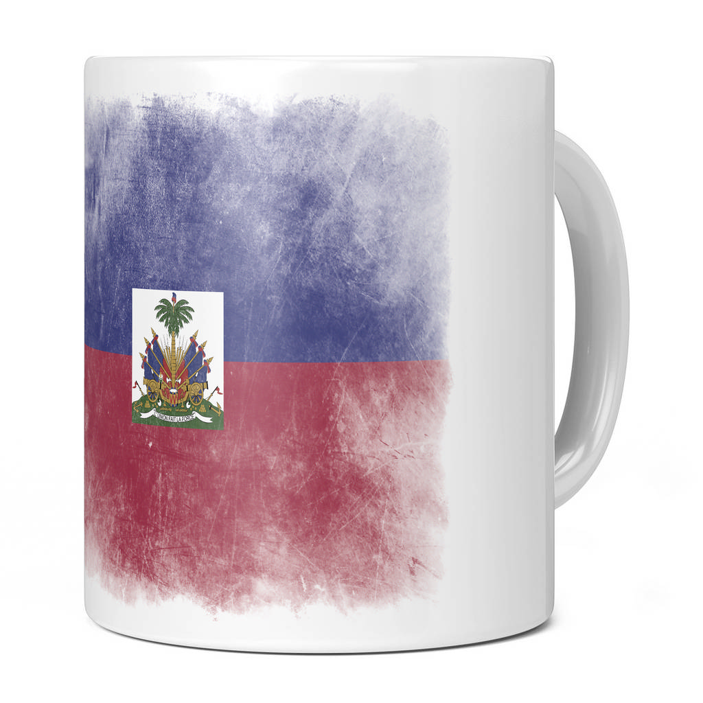 HAITI FADED FLAG 11OZ NOVELTY MUG