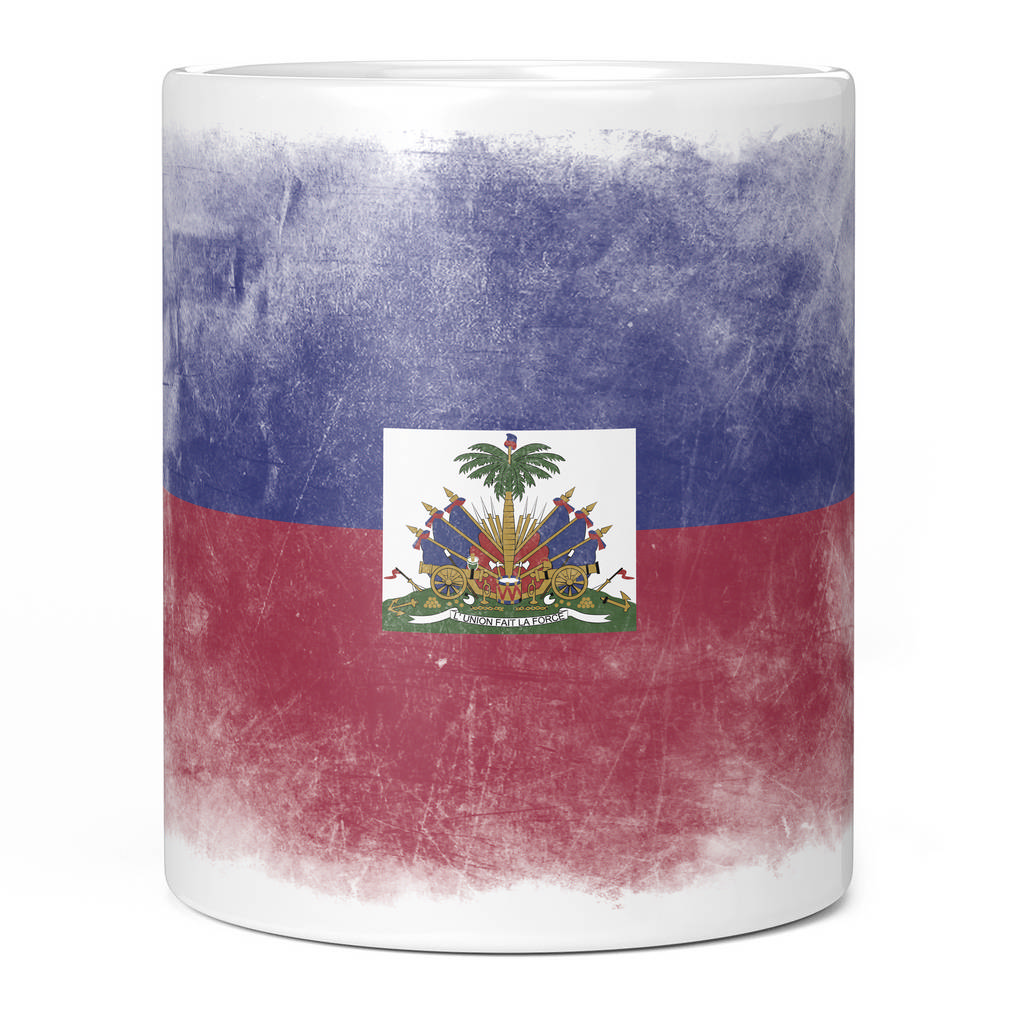 HAITI FADED FLAG 11oz NOVELTY MUG Mugs