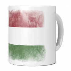 HUNGARY FADED FLAG 11OZ NOVELTY MUG