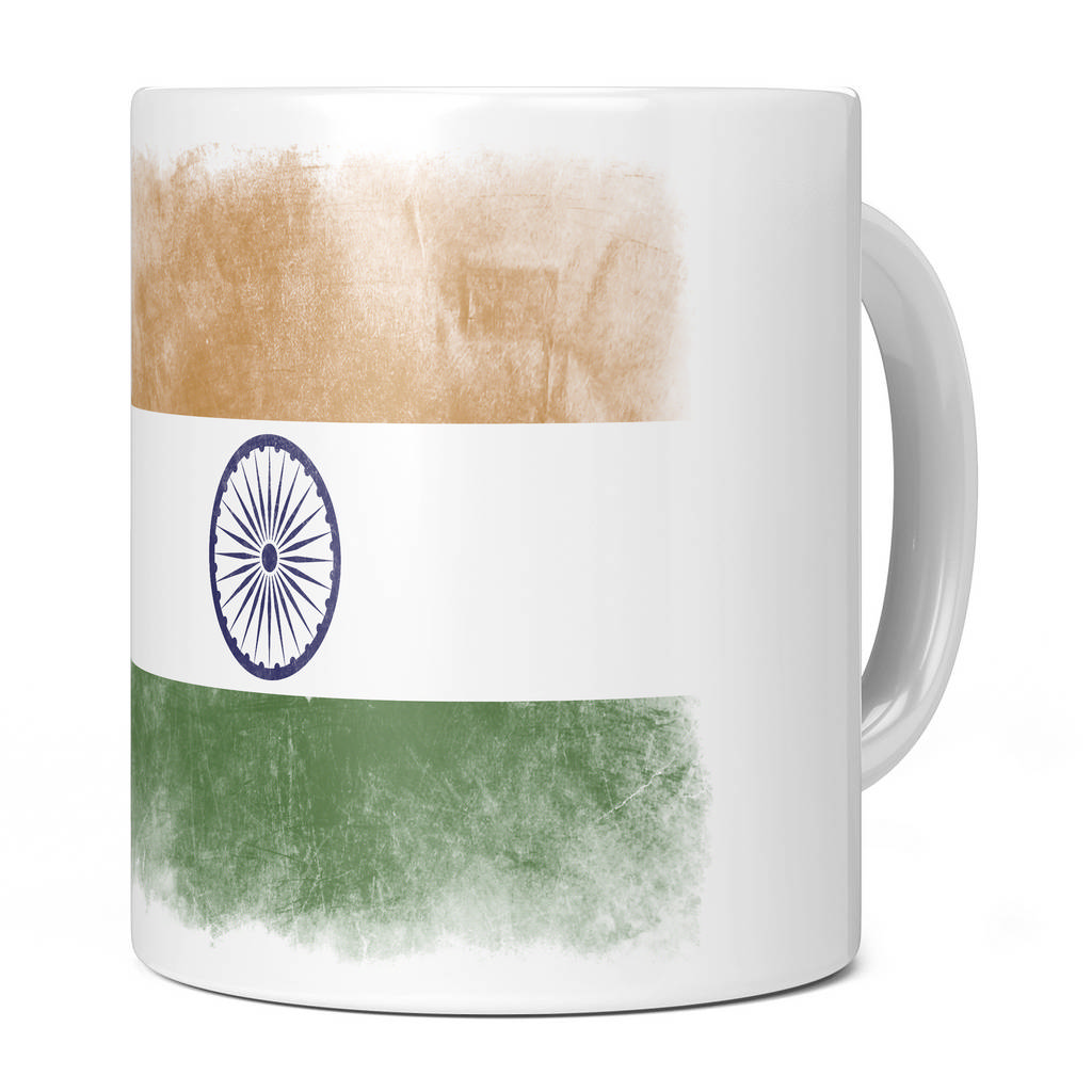 INDIA FADED FLAG 11OZ NOVELTY MUG