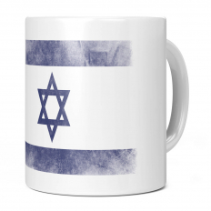 ISRAEL FADED FLAG 11OZ NOVELTY MUG