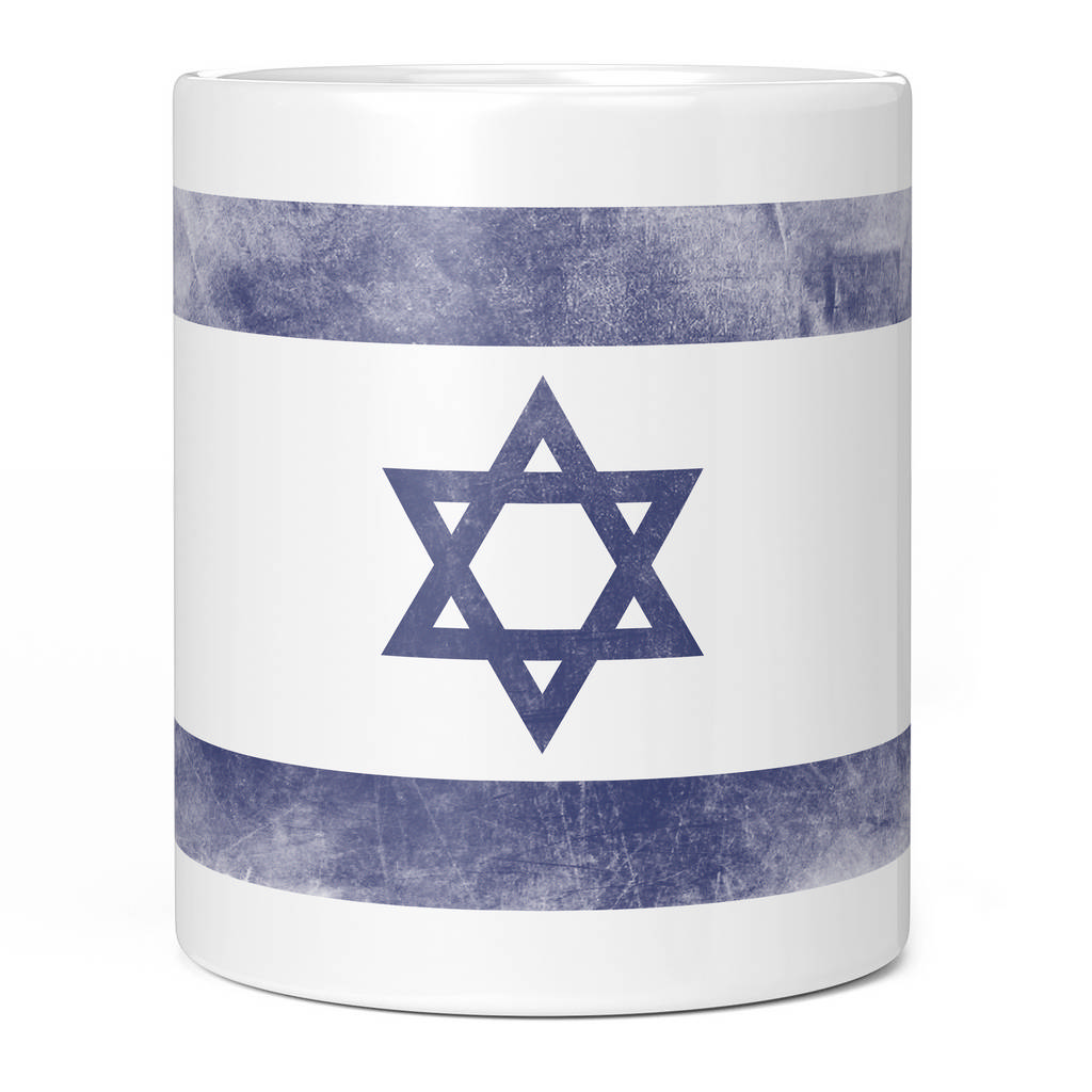 ISRAEL FADED FLAG 11oz NOVELTY MUG Mugs