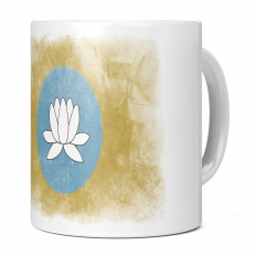 KALMYKIA FADED FLAG 11OZ NOVELTY MUG