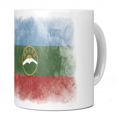 KARACHAY-CHERKESSIA FADED FLAG 11OZ NOVELTY MUG