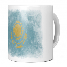 KAZAKHSTAN FADED FLAG 11OZ NOVELTY MUG