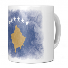 KOSOVO FADED FLAG 11OZ NOVELTY MUG