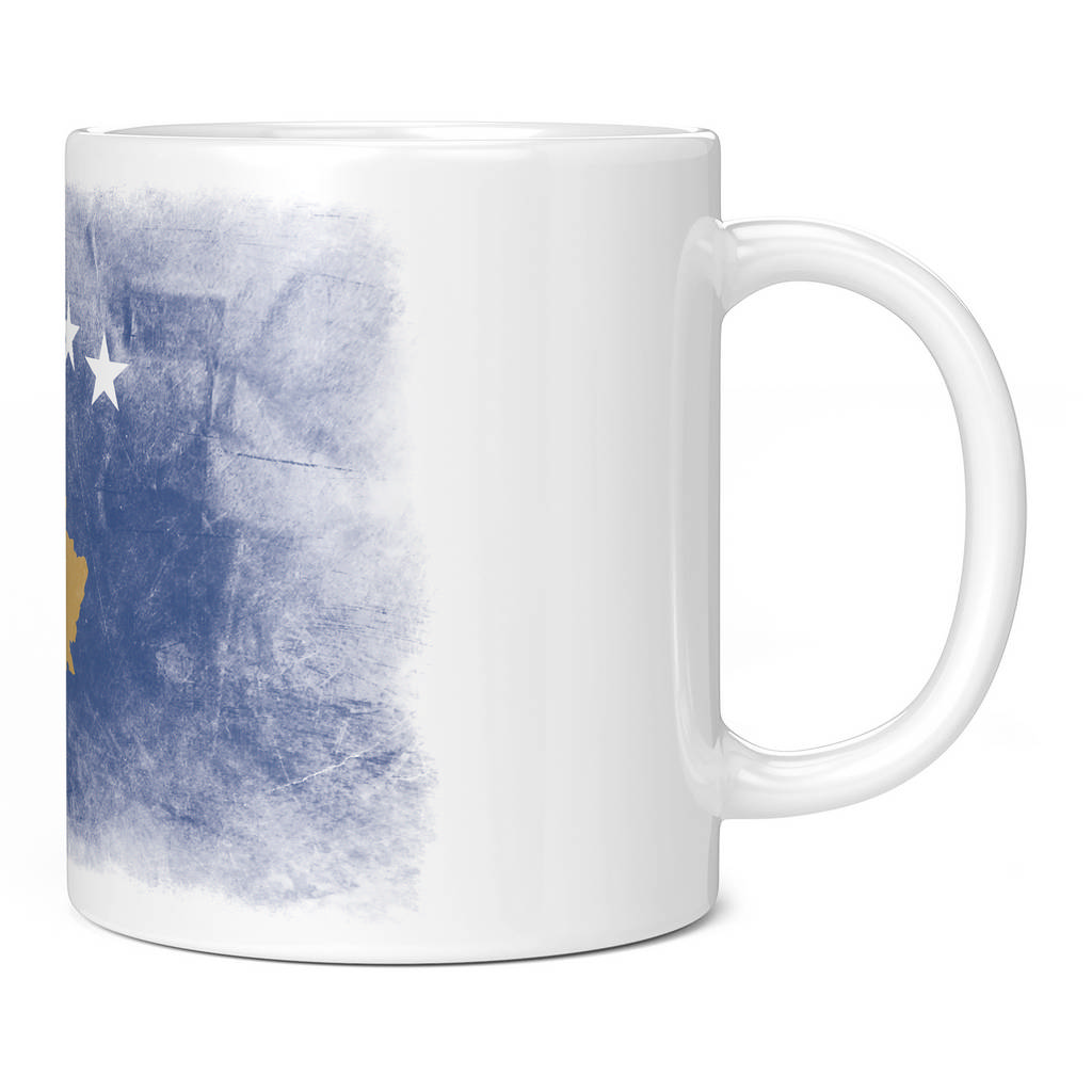 KOSOVO FADED FLAG 11oz NOVELTY MUG Mugs