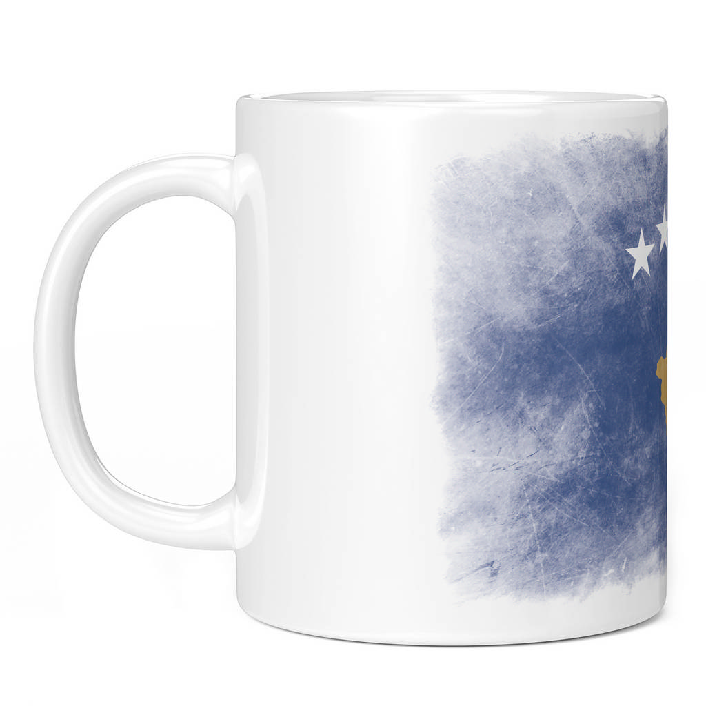 KOSOVO FADED FLAG 11oz NOVELTY MUG Mugs