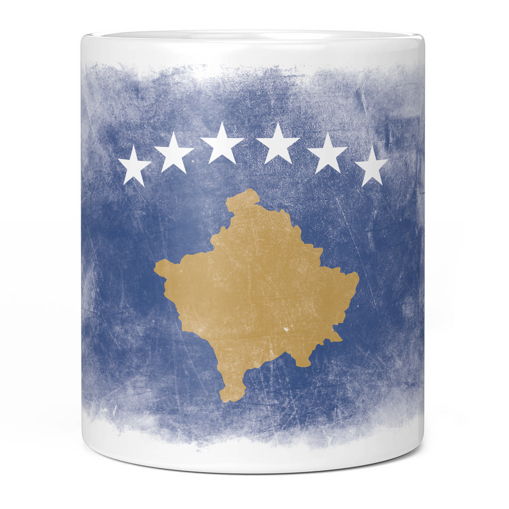 KOSOVO FADED FLAG 11oz NOVELTY MUG Mugs