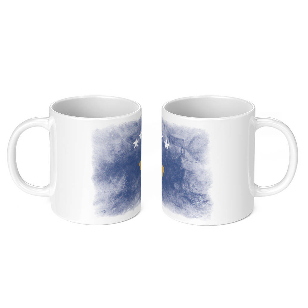 KOSOVO FADED FLAG 11oz NOVELTY MUG Mugs