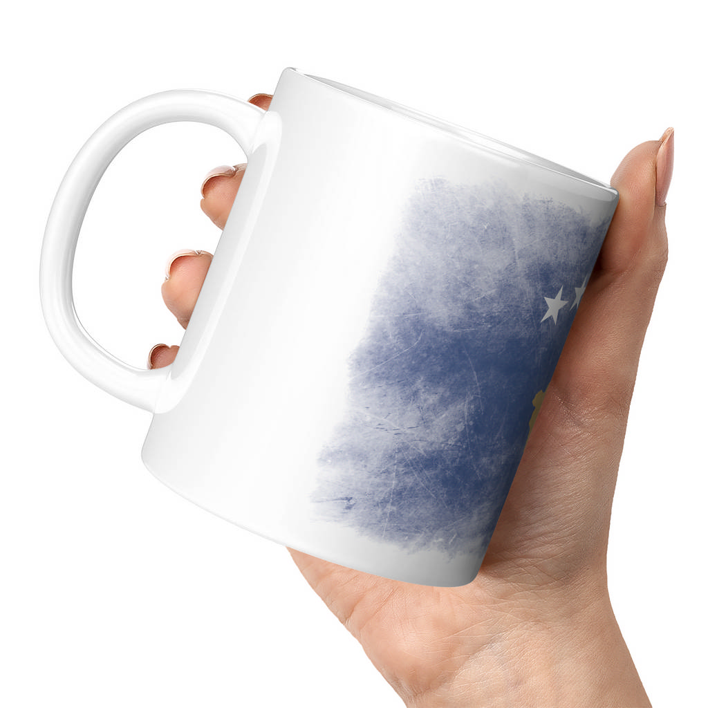 KOSOVO FADED FLAG 11oz NOVELTY MUG Mugs