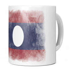 LAOS FADED FLAG 11OZ NOVELTY MUG