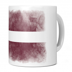 LATVIA FADED FLAG 11OZ NOVELTY MUG