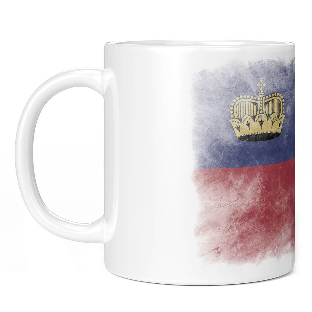 LIECHTENSTEIN FADED FLAG 11oz NOVELTY MUG Mugs