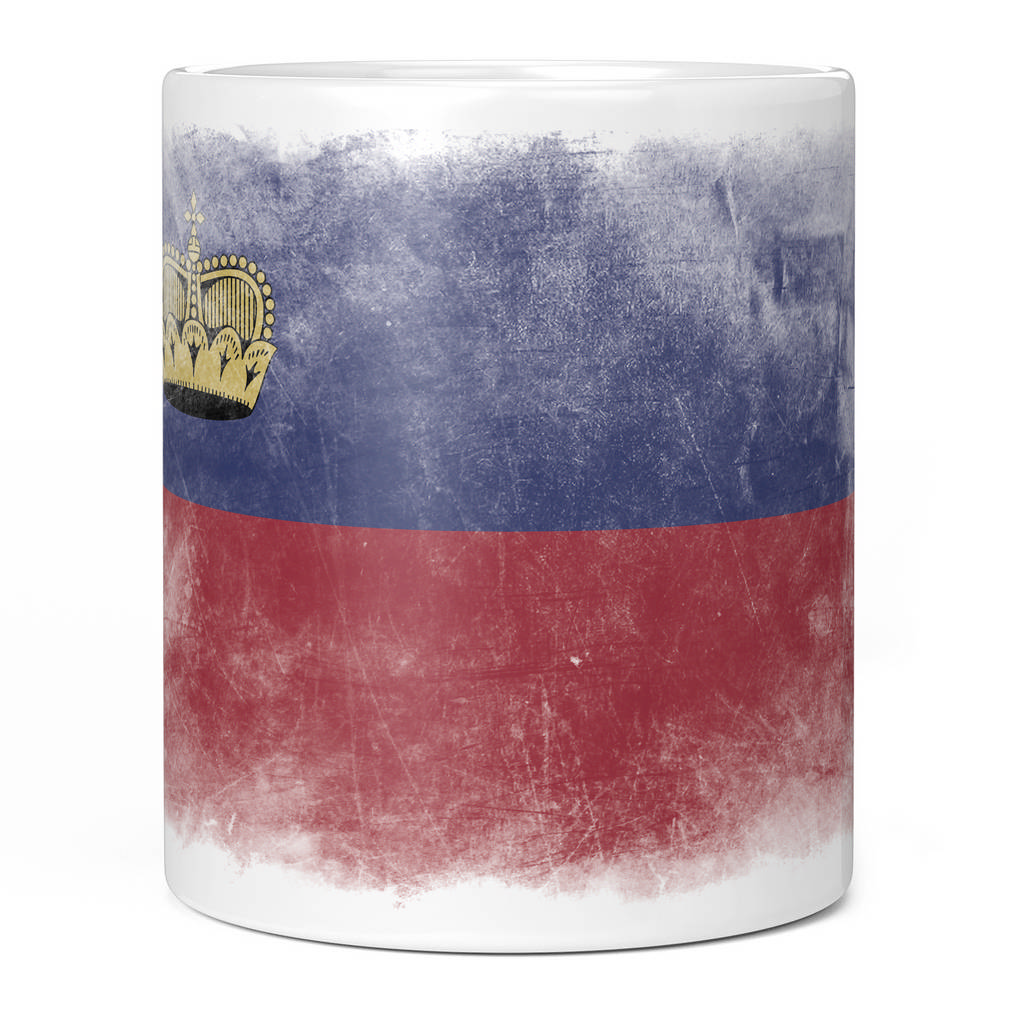 LIECHTENSTEIN FADED FLAG 11oz NOVELTY MUG Mugs