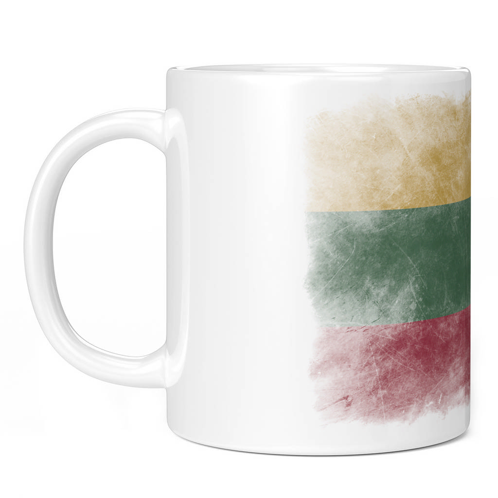 LITHUANIA FADED FLAG 11oz NOVELTY MUG Mugs