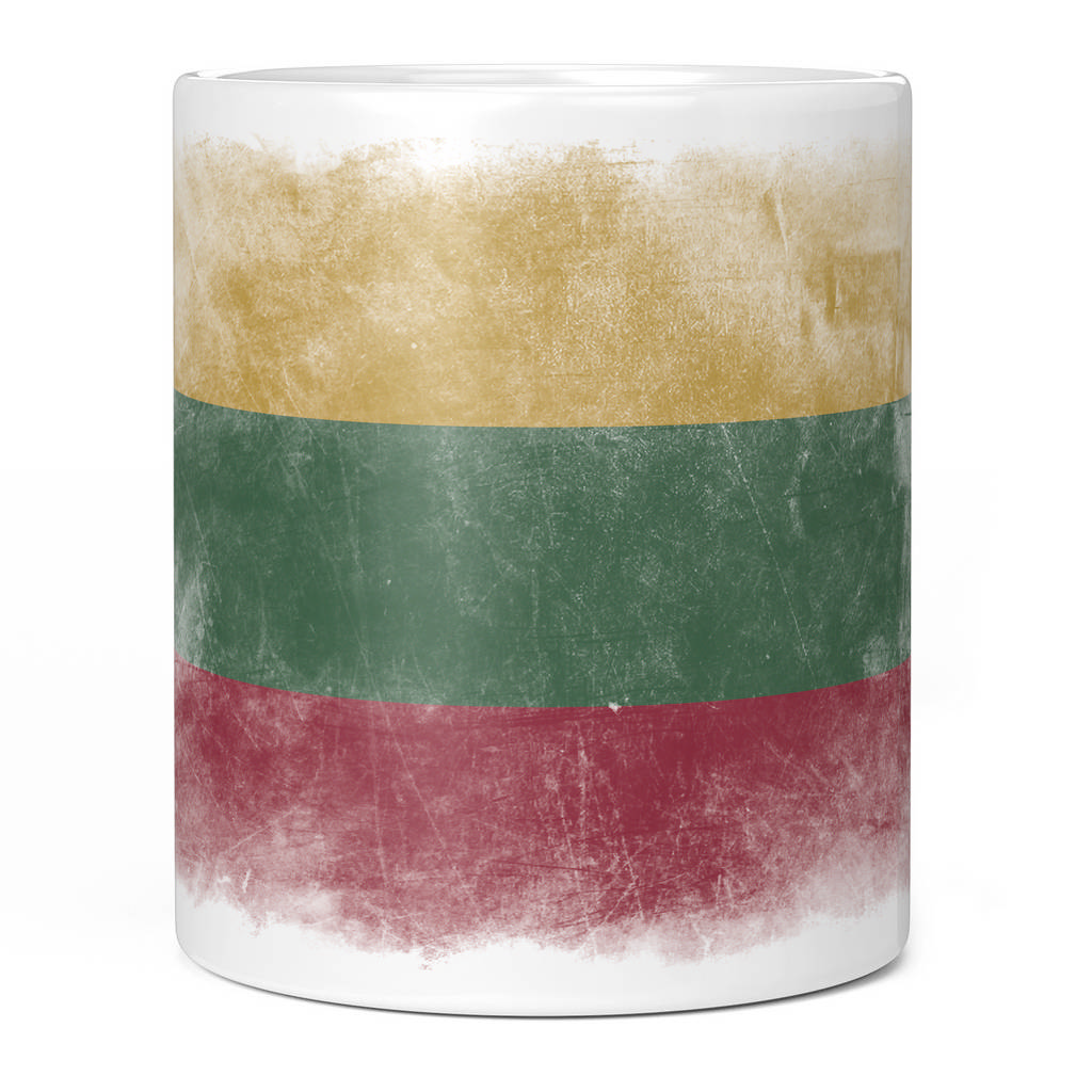 LITHUANIA FADED FLAG 11oz NOVELTY MUG Mugs