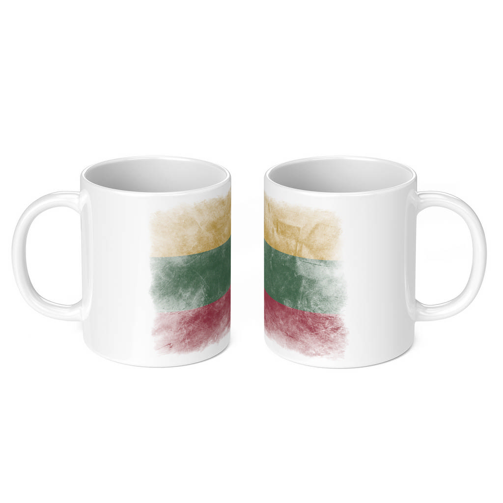 LITHUANIA FADED FLAG 11oz NOVELTY MUG Mugs