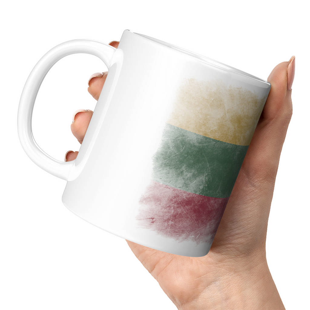 LITHUANIA FADED FLAG 11oz NOVELTY MUG Mugs
