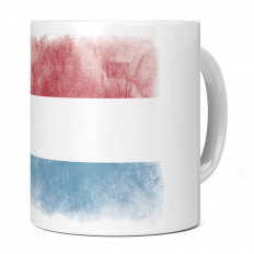 LUXEMBOURG FADED FLAG 11OZ NOVELTY MUG