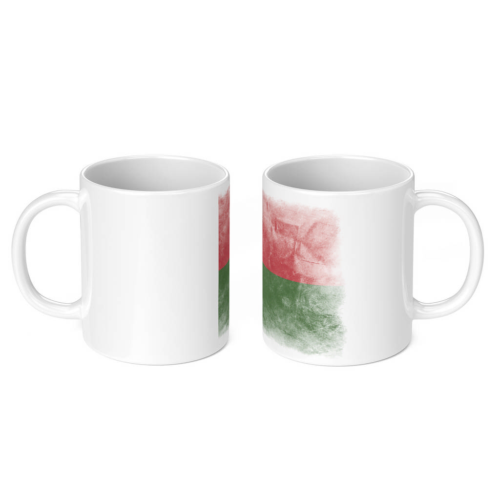 MADAGASCAR FADED FLAG 11oz NOVELTY MUG Mugs