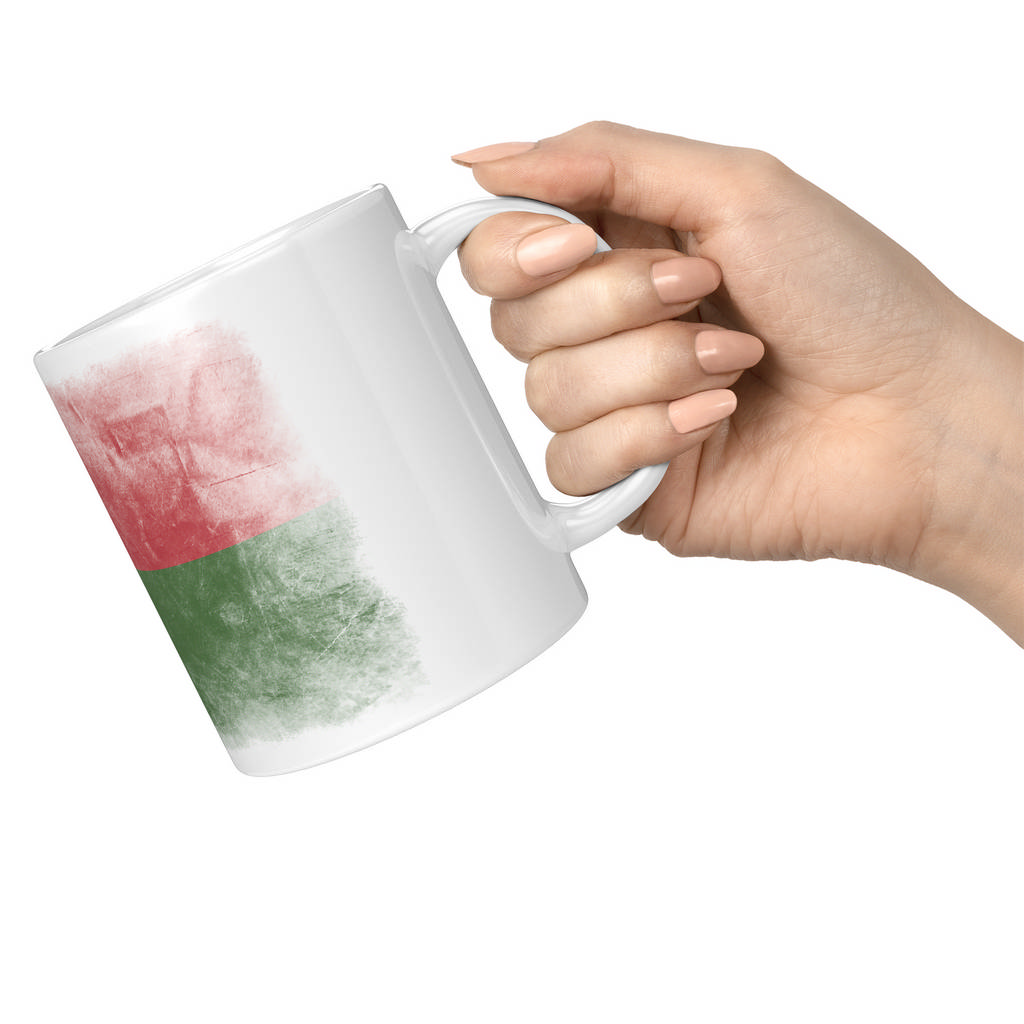 MADAGASCAR FADED FLAG 11oz NOVELTY MUG Mugs