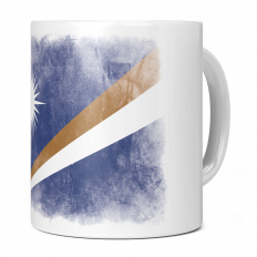 MARSHALL ISLANDS FADED FLAG 11OZ NOVELTY MUG