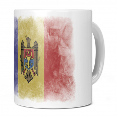 MOLDOVA FADED FLAG 11OZ NOVELTY MUG