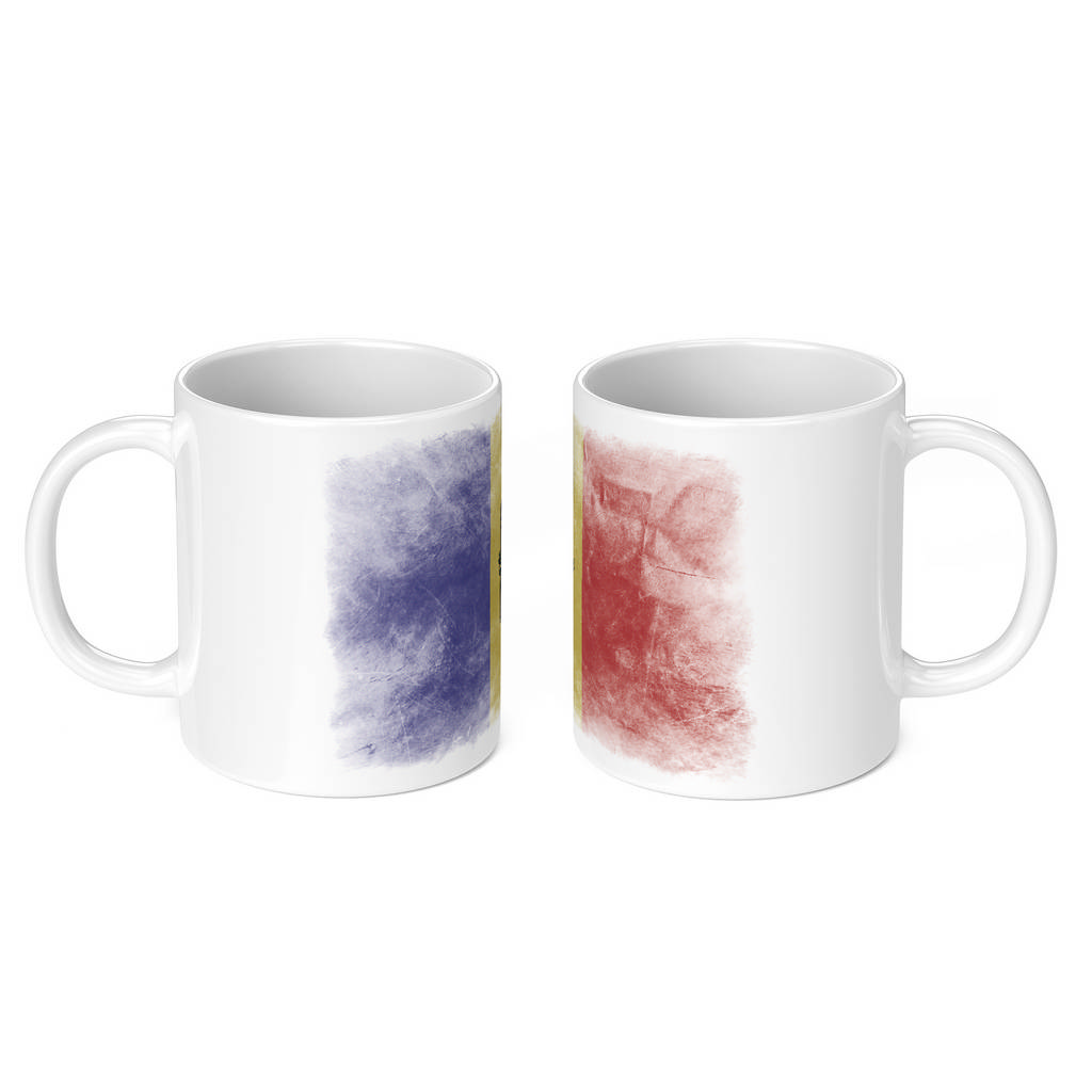 MOLDOVA FADED FLAG 11oz NOVELTY MUG Mugs