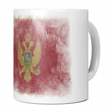MONTENEGRO FADED FLAG 11OZ NOVELTY MUG