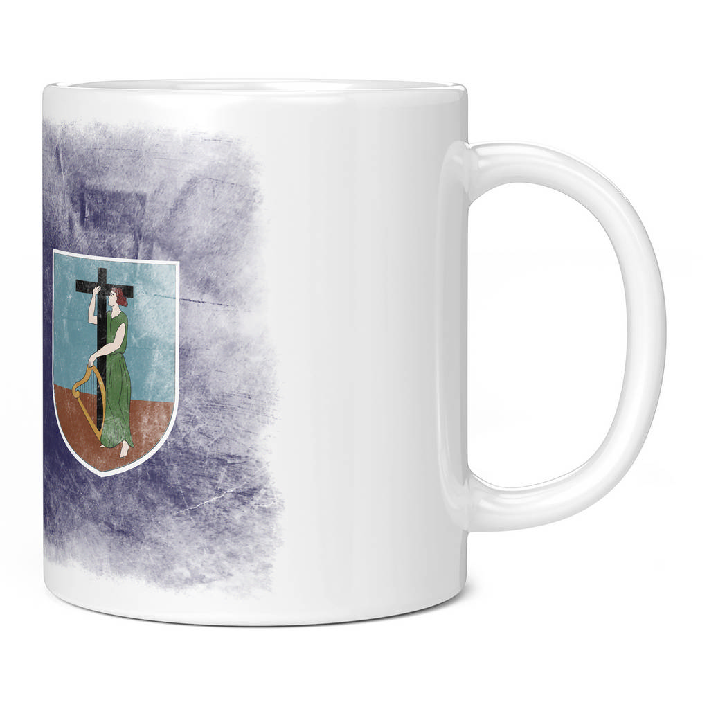 MONTSERRAT FADED FLAG 11oz NOVELTY MUG Mugs