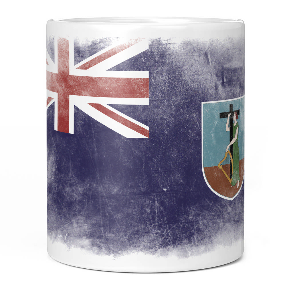 MONTSERRAT FADED FLAG 11oz NOVELTY MUG Mugs