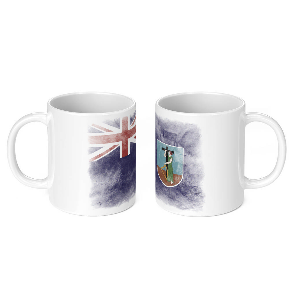 MONTSERRAT FADED FLAG 11oz NOVELTY MUG Mugs