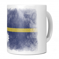 NAURU FADED FLAG 11OZ NOVELTY MUG