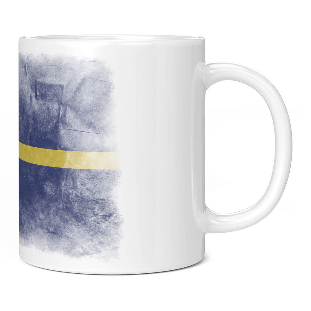 NAURU FADED FLAG 11oz NOVELTY MUG Mugs