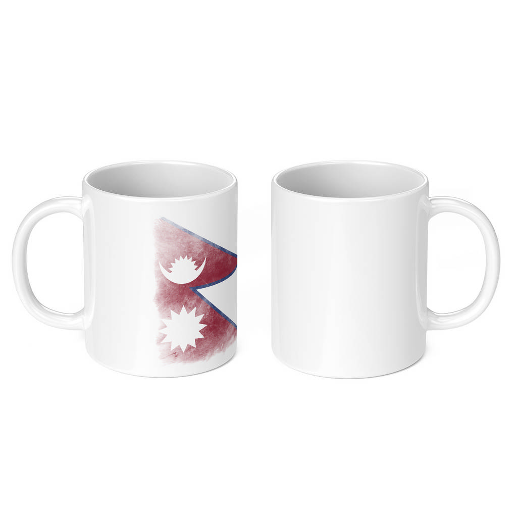 NEPAL FADED FLAG 11oz NOVELTY MUG Mugs