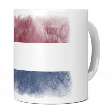 NETHERLANDS FADED FLAG 11OZ NOVELTY MUG