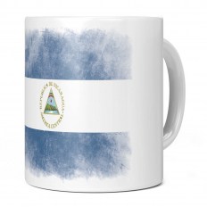 NICARAGUA FADED FLAG 11OZ NOVELTY MUG