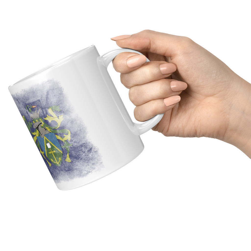 PITCAIRN ISLANDS FADED FLAG 11oz NOVELTY MUG Mugs