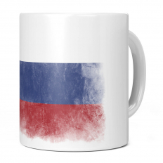 RUSSIA FADED FLAG 11OZ NOVELTY MUG