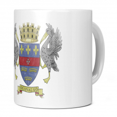 SAINT BARTHELEMY FADED FLAG 11OZ NOVELTY MUG