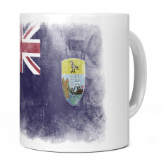SAINT HELENA FADED FLAG 11OZ NOVELTY MUG
